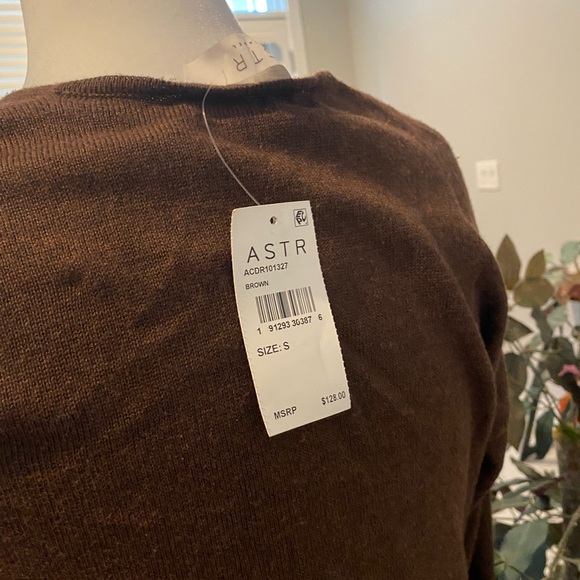 BNWT ASTR Half Wrap Sweater Dress - Picture 6 of 6